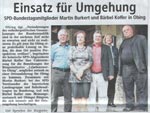Zeitungsbericht Trostberger Tagblatt