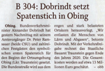 Zeitungsbericht aus dem Trostberger Tagblatt